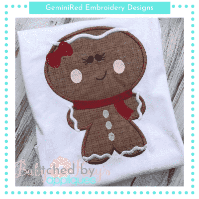 Big Head Gingerbread Girl {Four Sizes}
