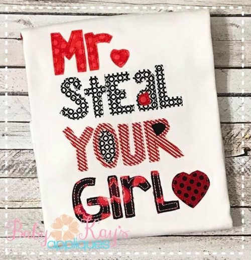"Mr Steal Your Girl" Heart Patchwork {Four Sizes}