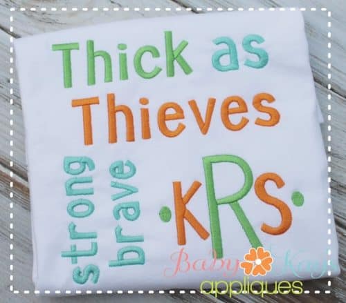 Thick As Thieves Font {Five Sizes}