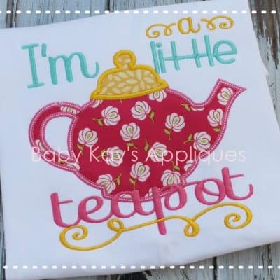 "I'm a little teapot" {Four Sizes}