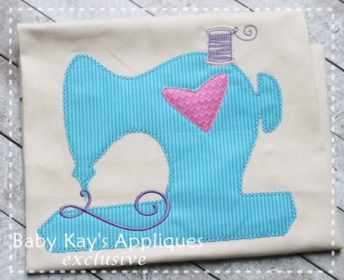 Sewing Machine Outline with Heart {Five Sizes}