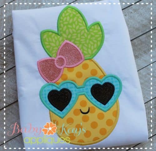 Pineapple Girl with Glasses {Four Sizes}
