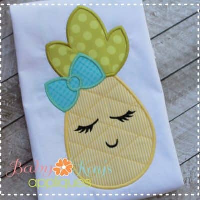 Pineapple Girl with Bow {Four Sizes}