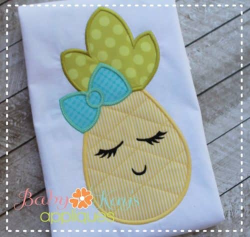 Pineapple Girl with Bow {Four Sizes}