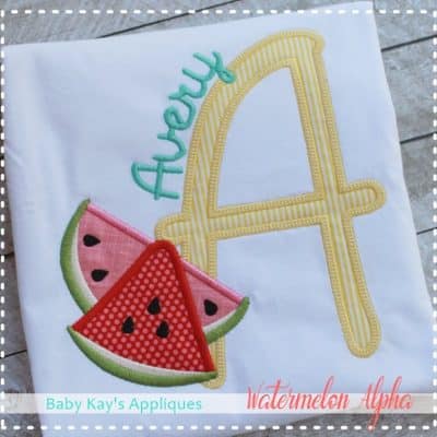 Watermelon Alpha A-Z {Four Sizes}