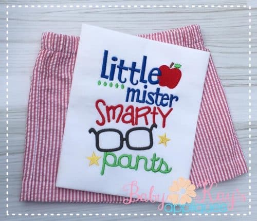 "Little mister Smarty pants" {Three Sizes}