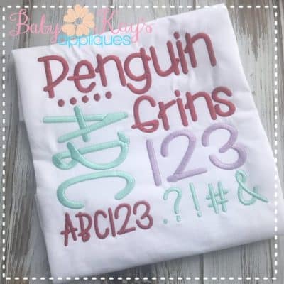 Penguin Grins Font {Four Sizes}