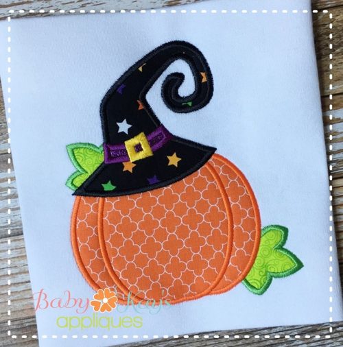Pumpkin with Witch Hat {Four Sizes}