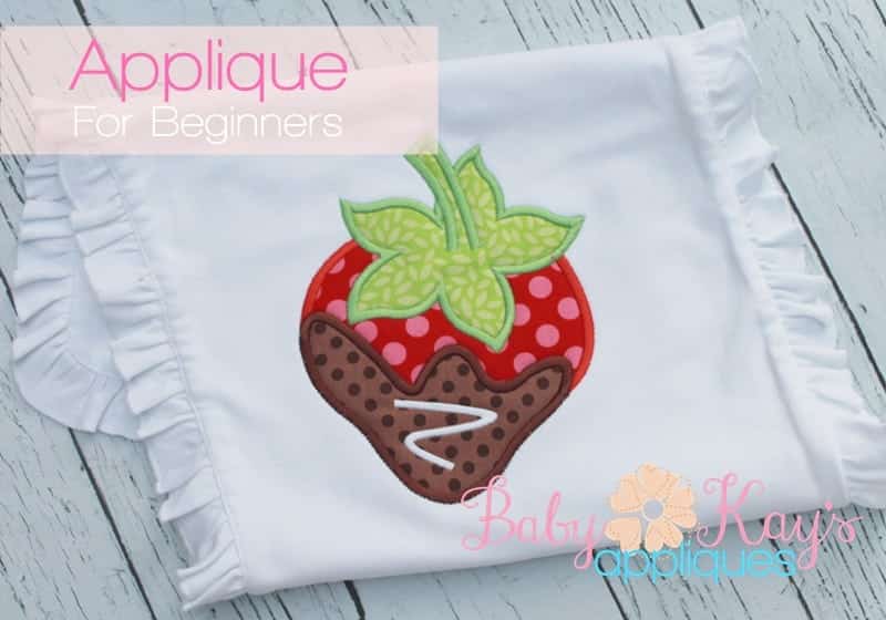 Strawberry Applique Embroidery Design