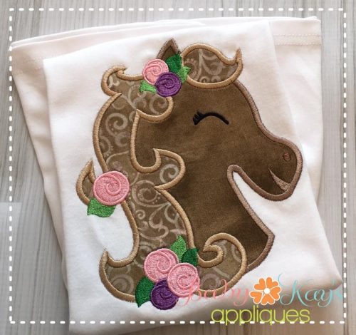 Horse with Flowers in Hair {Four Sizes}