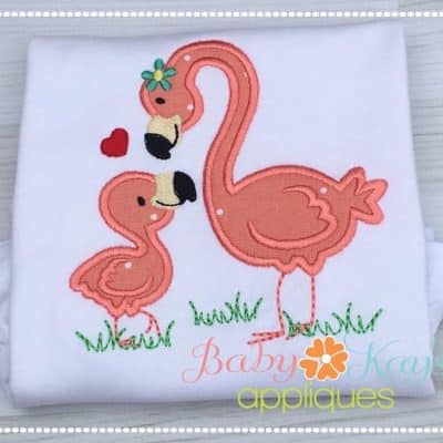 Flamingo Mom & Baby {Four Sizes}