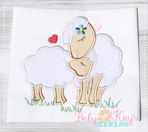 Sheep Mom & Baby {Four Sizes}