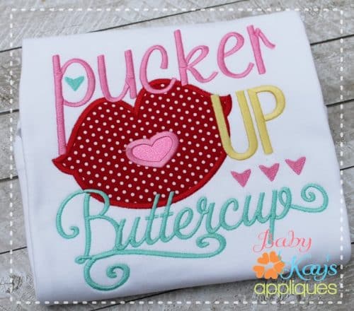 Pucker Up Buttercup {Four Sizes}