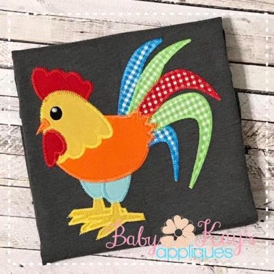Rooster Design ZZ Stitching {Four Sizes}