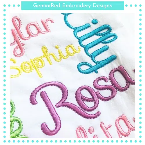 Sofia Fill & Floss Font {Five Sizes}