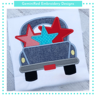 Vintage Truck with Stars {Four Sizes}