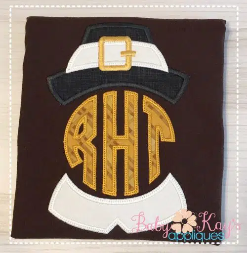 Pilgrim Boy Monogram Topper {Four Sizes}