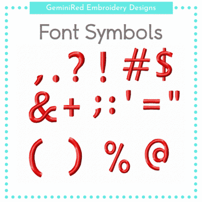 Font Symbols {Five Sizes}