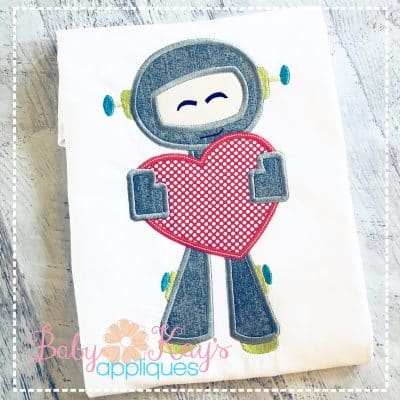 Valentine Robot Boy {Four Sizes}