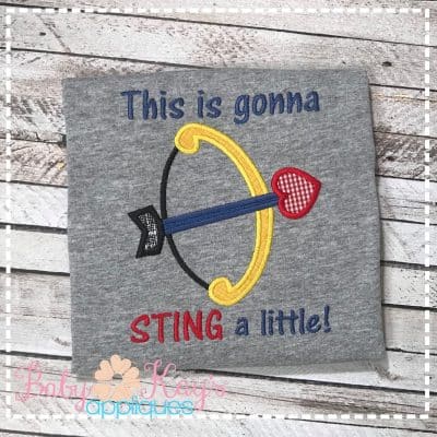 "This is gonna sting a little" Bow Design {Four Sizes}