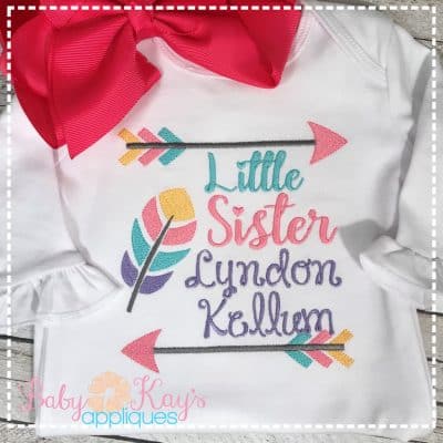 Little Sister Feather & Arrows {Four Sizes}