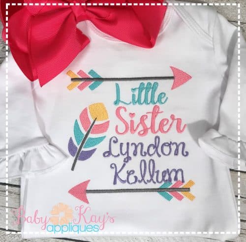 Little Sister Feather & Arrows {Four Sizes}