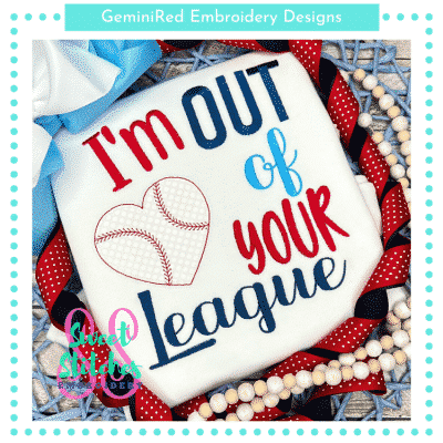 Out of Your League Baseball {Four Sizes}