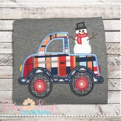 Simple Truck with Snowman {Four Sizes}