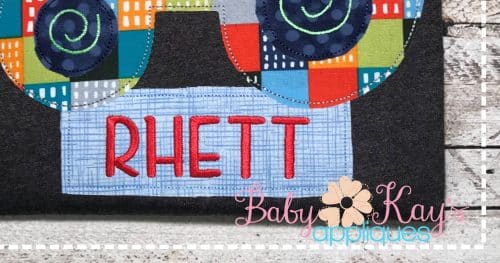 Name Block Patch {Four Sizes}