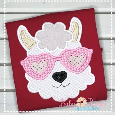 Llama with Heart Glasses {Four Sizes}