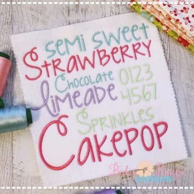 Strawberry Limeade Font {Five Sizes}