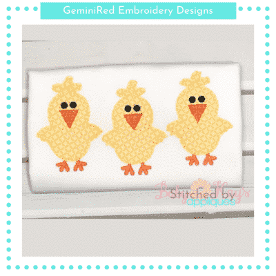 Baby Chick Trio {Four Sizes}
