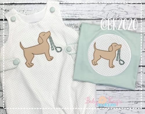 Dog with Leash {Four Sizes}