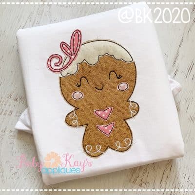 Gingerbread Girl Cutie {Four Sizes}