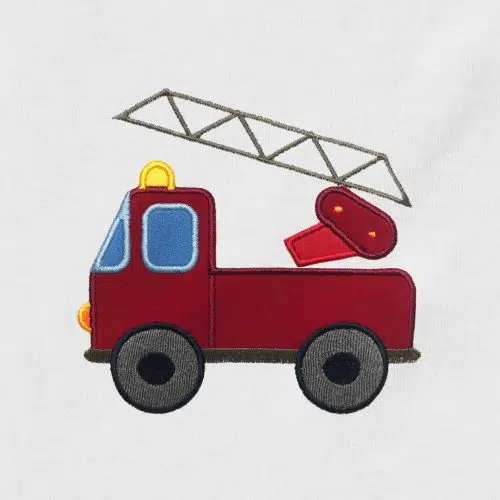 Fire Truck Appliqué {Four Sizes}