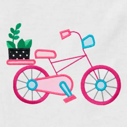 Beach Cruiser Appliqué {Four Sizes}