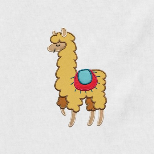 Happy Llama Appliqué {Four Sizes}