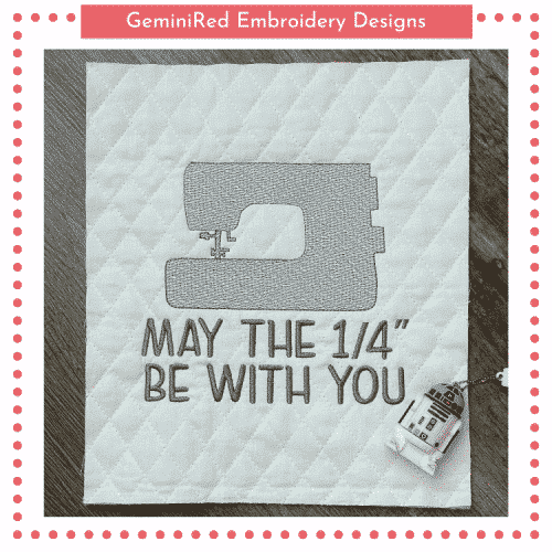 May the 1/4" be with You {Two Sizes}
