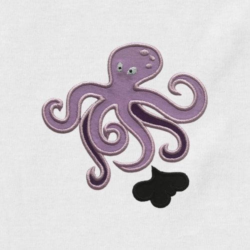 Swimming Octopus Appliqué {Four Sizes}