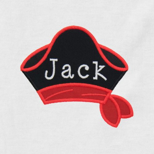 Pirate Hat Appliqué {Four Sizes}