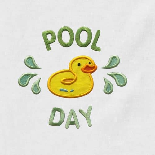 Pool Day Appliqué {Four Sizes}