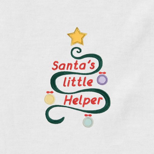 Santa's Little Helper Appliqué {Four Sizes}
