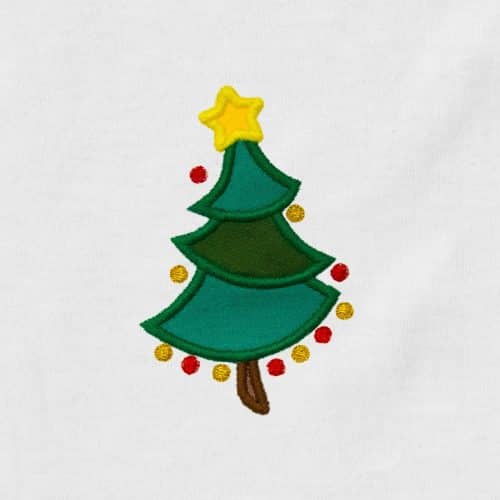 Whimsical Christmas Tree Appliqué {Four Sizes}