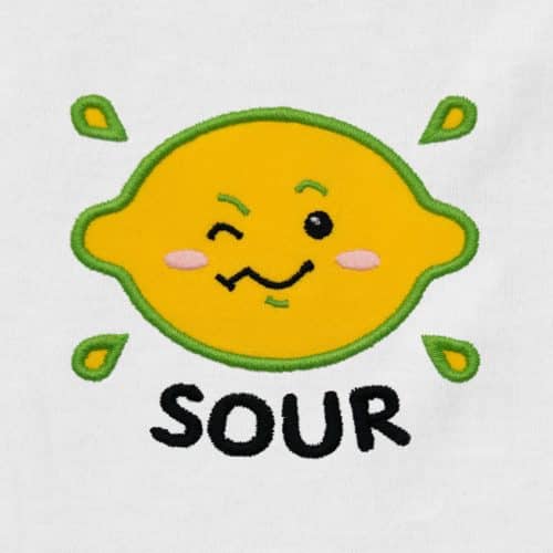 Sour Lemon Appliqué {Four Sizes}