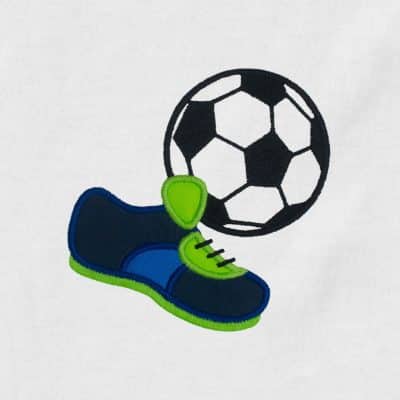 Soccer Ball and Shoe Appliqué {Four Sizes}