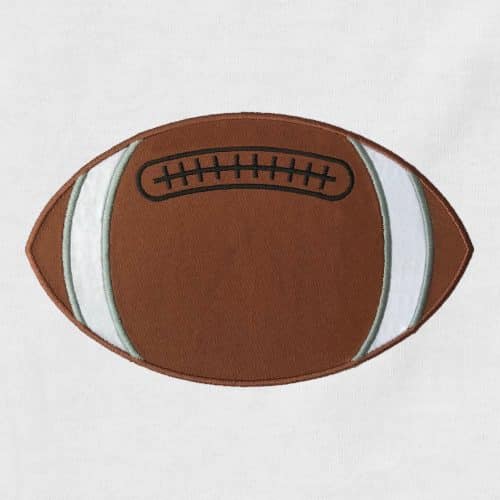 Football (Ball) Appliqué {Four Sizes}