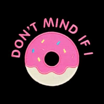 Don’t Mind Donut Appliqué {Four Sizes}
