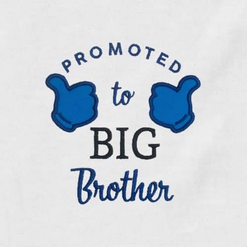 Promoted to Big Brother Appliqué {Four Sizes}