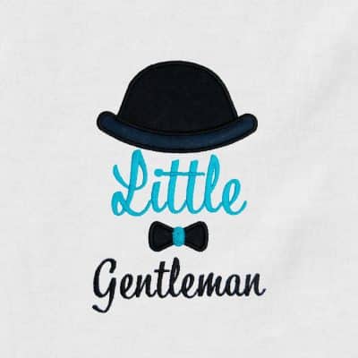Little Gentleman Appliqué {Four Sizes}