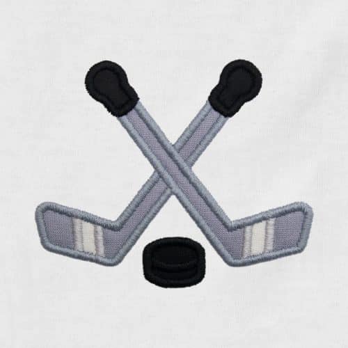 Hockey Sticks Appliqué {Four Sizes}